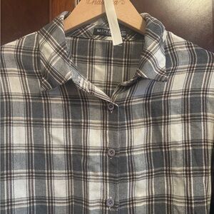 Nasty Gal Monochrome Checkered Shirt